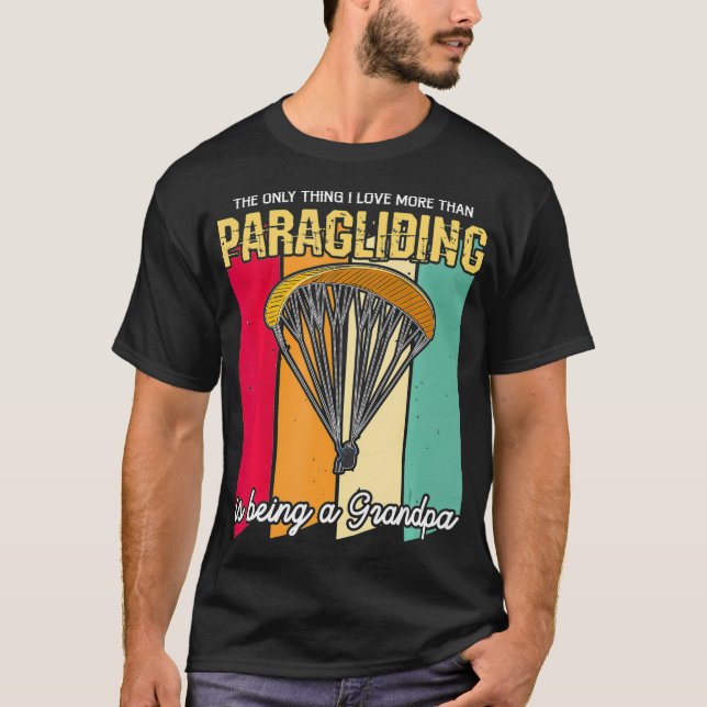Camiseta Mens Paragliding Cote para o seu Paraglider (Frente)