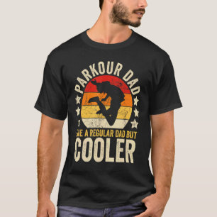 Camiseta Mens Parkour Pai Como Um Pai Regular Mas Gordura M