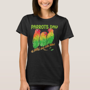 Camiseta Mens Parrots Pai Amigo Animal Pet Parrot Proprietá