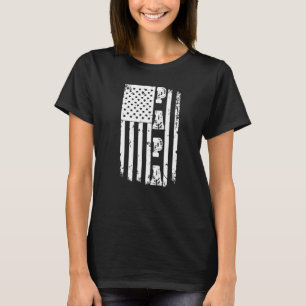 Camiseta Mens Patriota Americana Bandeira Pai Dia Papa Hus
