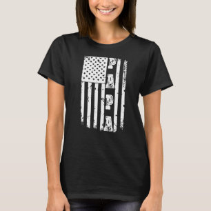 Camiseta Mens Patriota Americana Bandeira Pai Dia Papa Hus
