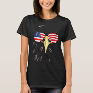 Camiseta Mens Patriótica Bald Eagle Eua Bandeira Americana