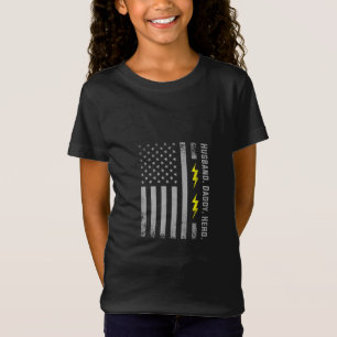 Camiseta Mens Patriótico Pai Eletrônico - Bandeiras America