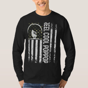 Camiseta Mens Patriótico Sinalizador Reel Legal Poppop Para