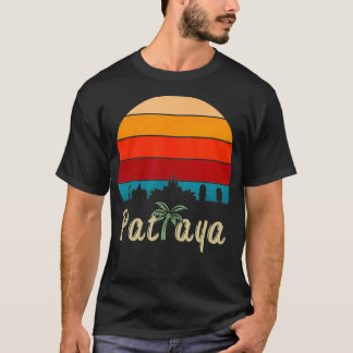 Camiseta Mens Pattaya Tailândia Skyline