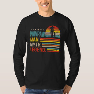 Camiseta Mens Pawpaw Man Myth Vintage Pawpaw Legend Pais