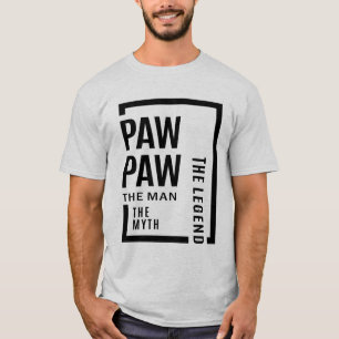 Camiseta Mens Pawpaw O Homem O Mito Que A Lenda Deu