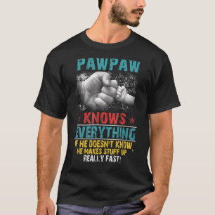 Camiseta Mens Pawpaw Sabe Tudo Se Ele Não Sabe Gordo