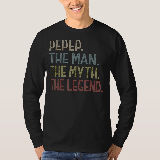 Camiseta Mens Pepep Man Mylend For Men Padre Day Pe (Frente)