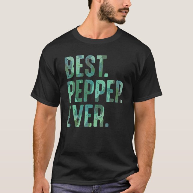 Camiseta Mens Peppep Ideia De Avós Homens Melhor Peppe (Frente)