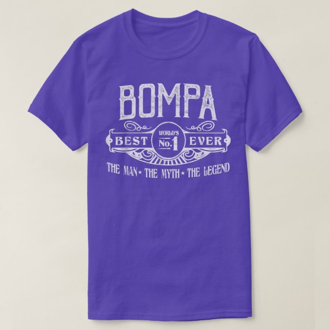 Camiseta Mens Personalizados Bompa Melhor Não  (Frente do Design)