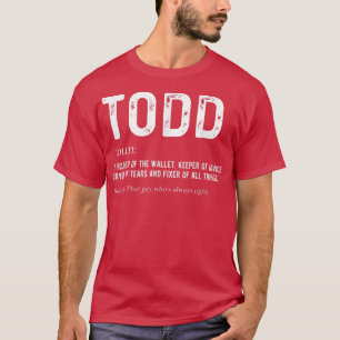 Camiseta Mens Personalizados Todd Pai Noun 