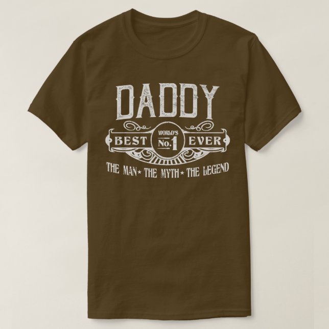 Camiseta Mens Personalized Daddy Best No  (Frente do Design)