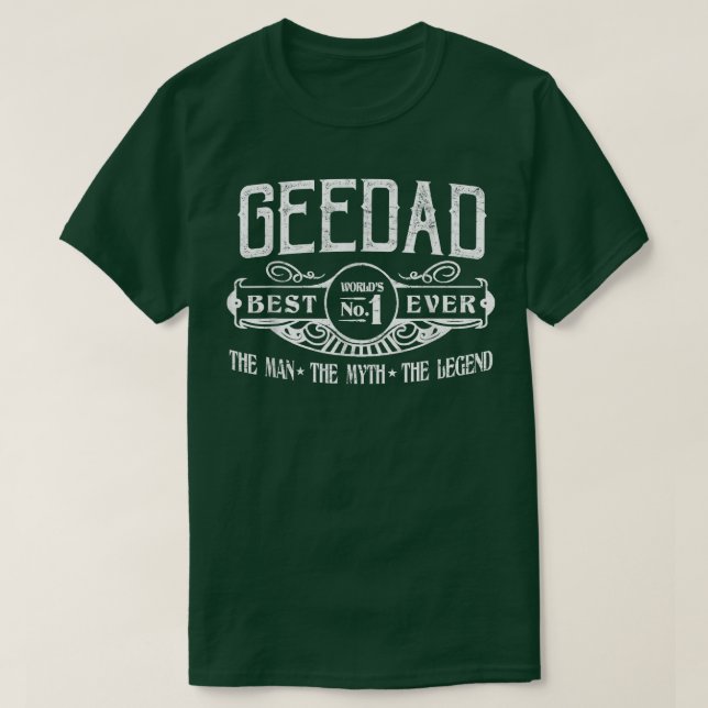 Camiseta Mens Personalized Geedad Best No  (Frente do Design)