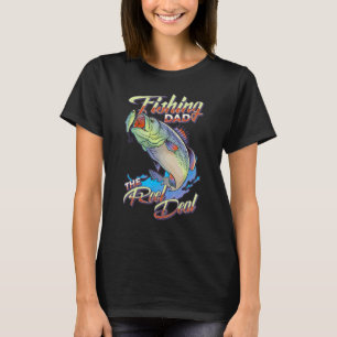 Camiseta Mens Pesca Pai do negócio de rolo Pesca Pai