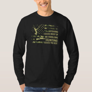 Camiseta Mens Pescar Resolve A Maioria Dos Meus Problemas C