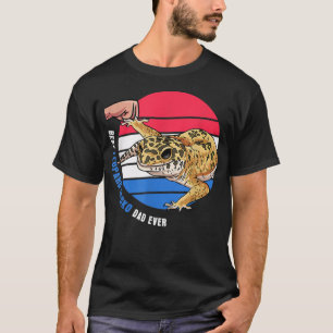 Camiseta Mens Pet Leopard Gecko Gift Melhor Pai Leopardo Ge
