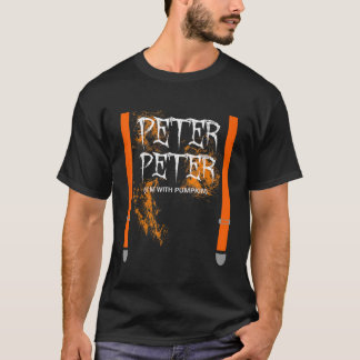 Camiseta Mens Peter Pumpkin Comem Casais de Halloween C