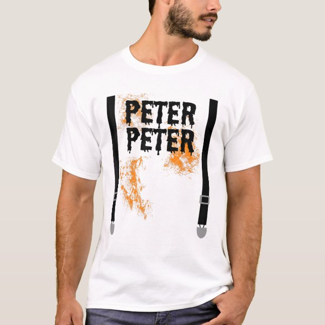 Camiseta Mens Peter Pumpkin Comendo Casal Correspondente Ha (Frente)