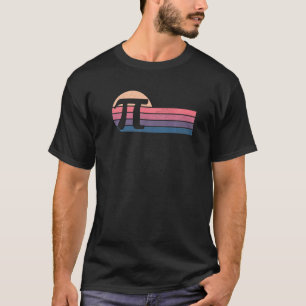 Camiseta Mens Pi Dia Única de Vintagem Retroativa