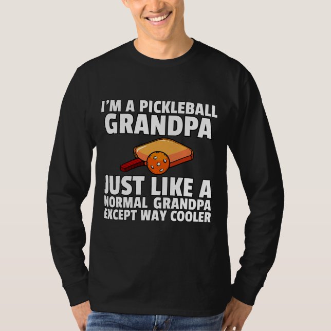 Camiseta Mens Pickleball Grandpa For Funny Retired Pickle (Frente)