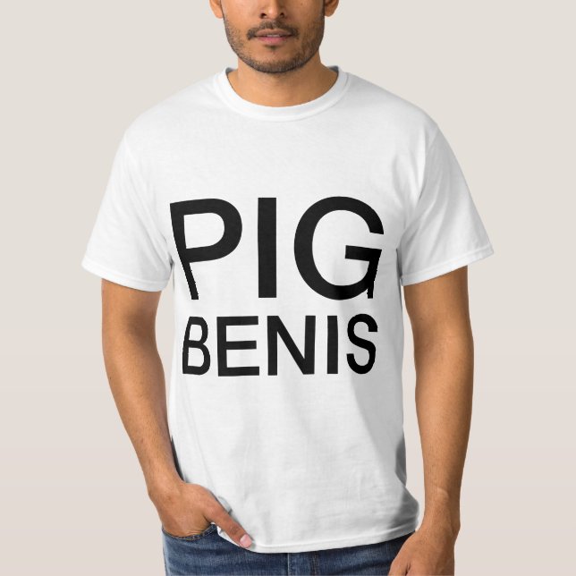 Camiseta Mens PIG BENIS  (Frente)