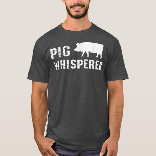 Camiseta Mens Pig Whisperer Piggery Business Farming Meat L