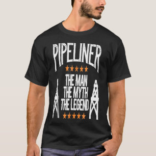 Camiseta Mens Pipeliner T Shirt Man Myth Legend Weleld