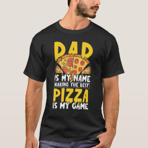 Camiseta Mens Pizzeria Professional Pizza Baker Pai - Pizza