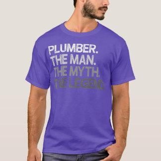Camiseta Mens Plumber Oferece Ao Homem Mito Legenda Premium