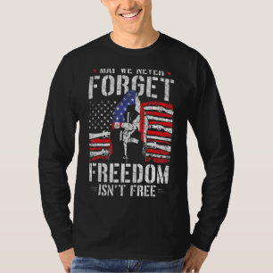 Camiseta Mens Poderão Nunca Esquecer A Liberdade Não Libert