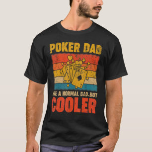Camiseta Mens Poker Dad Vintage Retro   Poker Game   Father