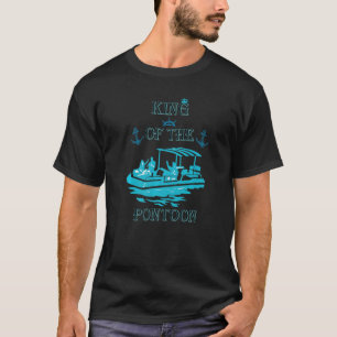 Camiseta Mens Pontoon Boat Capitão Rei Da Pontoon Boa