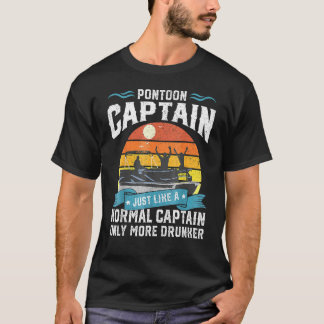 Camiseta Mens Pontoon Capitão Nave Presente