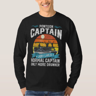 Camiseta Mens Pontoon Capitão Nave Presente