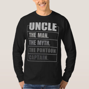 Camiseta Mens Pontoon Tio The Man Myth Pontoon Capitão Fa