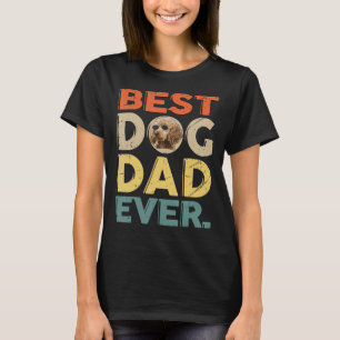 Camiseta Mens Poodle Melhor Pai De Cachorro Alguma Vez Pres