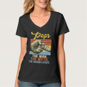 Camiseta Mens Pop O Homem O Mito A Má Influência Do Homem