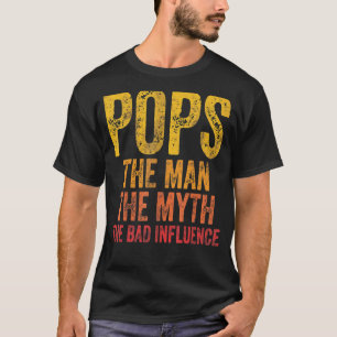 Camiseta Mens Pop O Homem O Mito A Má Influência Fath