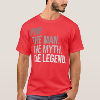 Camiseta Mens Pop O Homem O Mito O Legenda Avô B