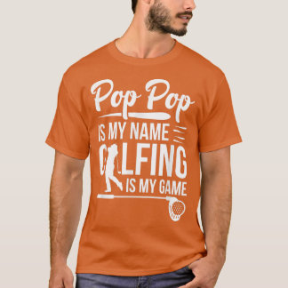 Camiseta Mens Pop Pop Is My Name Golfing Is My Game Golfer 