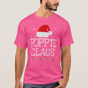 Camiseta Mens Poppie Claus Xmas Santa Hat Matando Christma