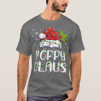 Camiseta Mens Poppy Claus Natal Luzes Pajama Família M
