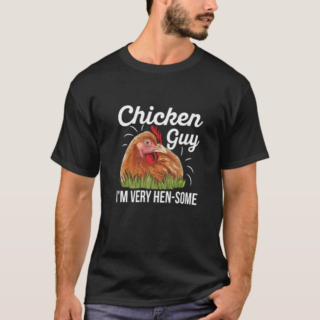 Camiseta Mens Poultry Farming Pun for a Chicken Farmer   (Frente)