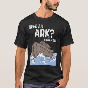Camiseta Mens Precisam De Arca Eu Noah Cara Católica Te