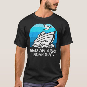 Camiseta Mens Precisam De Arca I Noah Cara Humor Cristão Pu