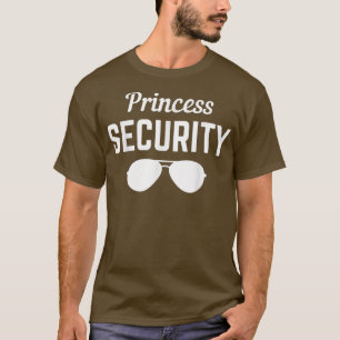 Camiseta Mens Princess Security Pai Avô Husband Boyfrie