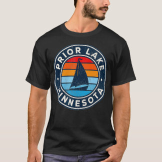 Camiseta Mens Prior Lake Minnesota MN Vintage Sailboat Retr