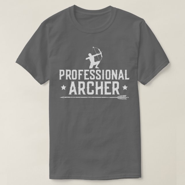 Camiseta Mens Professional Archer Bow and Arrow Archery  (Frente do Design)