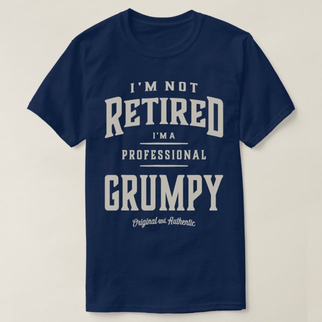 Camiseta Mens Professional Grumpy Pai Grandpa Edition (Frente do Design)